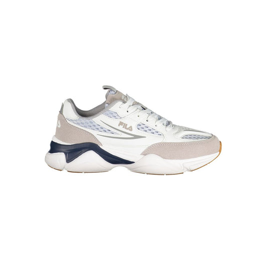 Fila White Polyester Athletic Sneakers