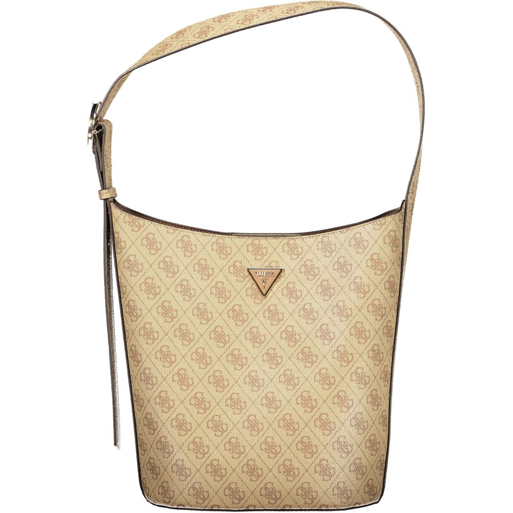 Guess Jeans Beige Polyurethane Women Handbag