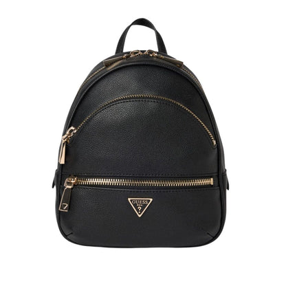Guess Jeans Nero Poliuretano Women Backpack