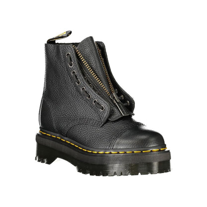 Dr. Martens Black Leather Unisex Ankle Boot