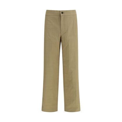 Burberry Beige Cotton Casual Pants