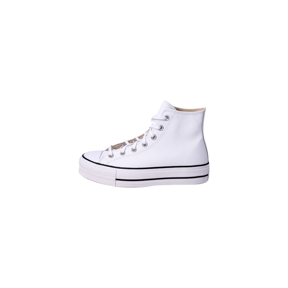 Converse White Polyethylene Platform Sneakers