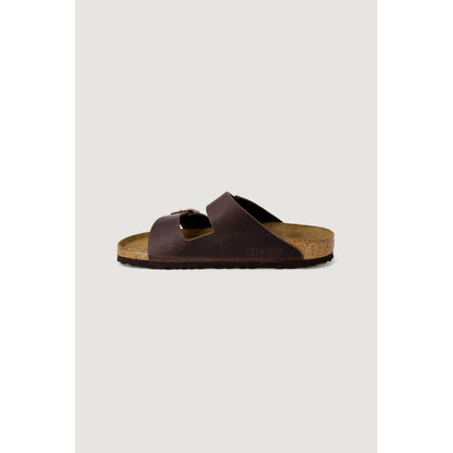 Birkenstock Brown Leather Slippers