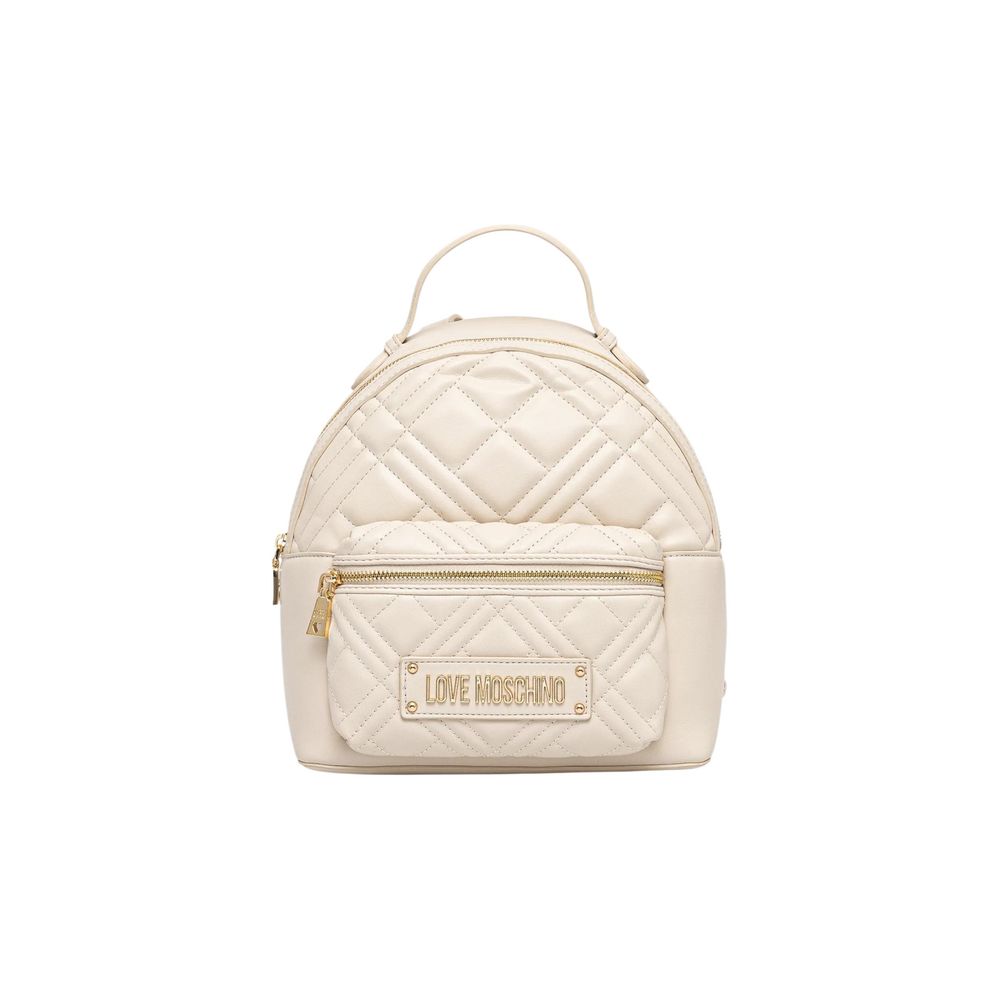 Love Moschino Beige Polyethylene Backpack