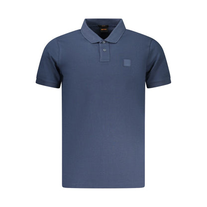 Hugo Boss Blu Cotton Mens Polo Shirt