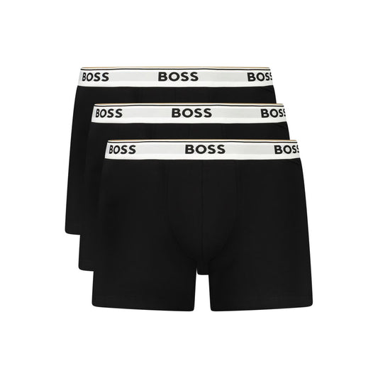 Hugo Boss Black Cotton Men Underwear