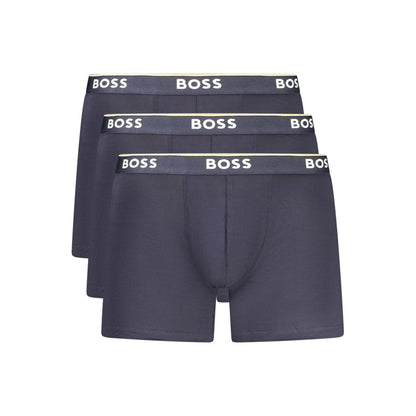 Hugo Boss Blue Cotton Men Boxer Short