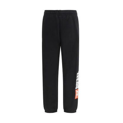 Diesel Black Cotton Casual Pants