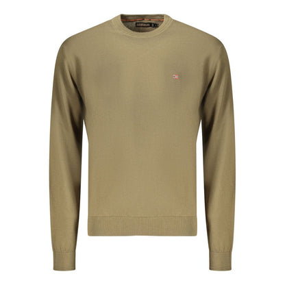 Napapijri Verde Cotton Men's Long-Sleeve Shirt