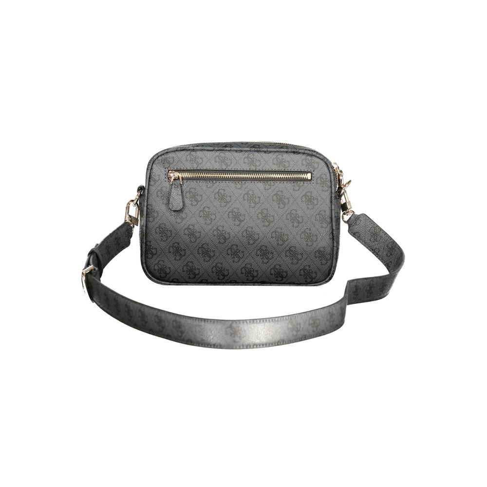Guess Jeans Black Faux Leather Women Handbag