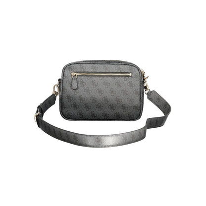 Guess Jeans Black Faux Leather Women Handbag
