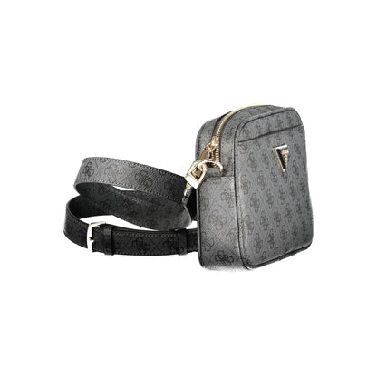 Guess Jeans Black Faux Leather Women Handbag