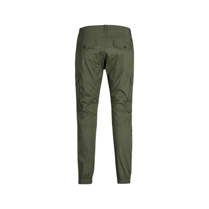 Jack Jones Green Cotton Skinny Pants