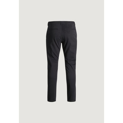 Jack Jones Black Cotton Casual Pants