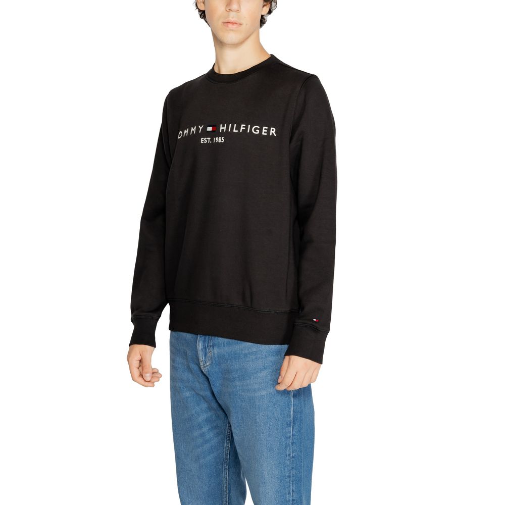 Tommy Hilfiger Jeans Black Cotton Sweatshirt