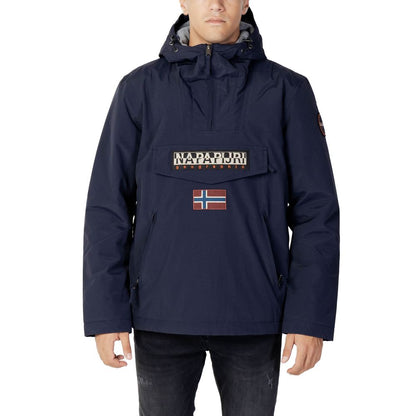 Blå Napapijri RAINFOREST POCKET 2 shelljakke i polyester