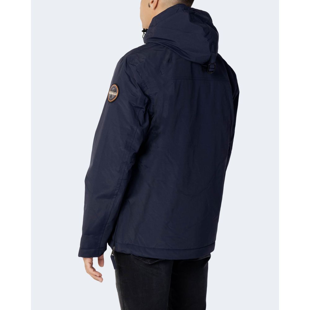 Blå Napapijri RAINFOREST POCKET 2 shelljakke i polyester