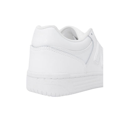New Balance White Leather Athletic Sneakers