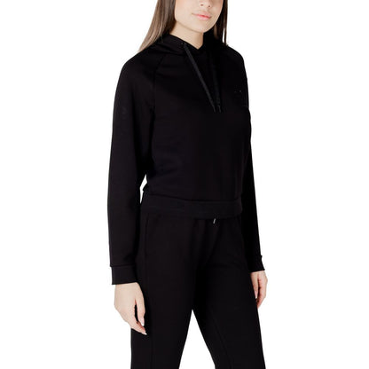 Armani Exchange Black Viscose Hoodie