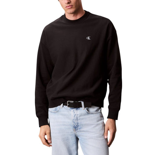 Calvin Klein Jeans Black Cotton Sweatshirt