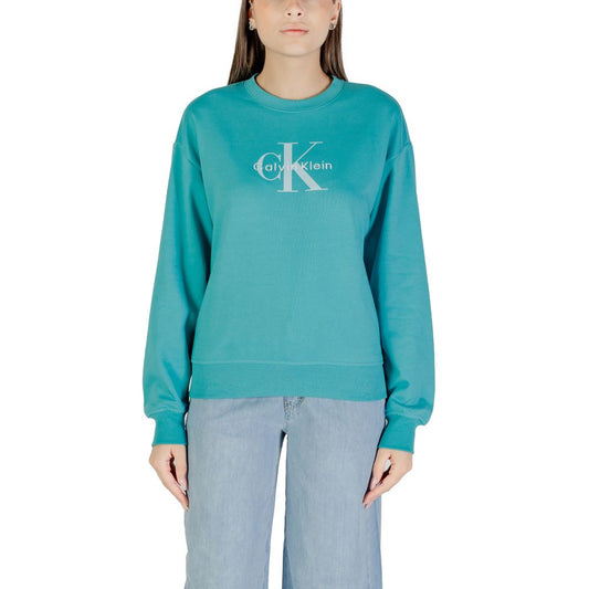Blå Calvin Klein Jeans sweatshirt i bomuld