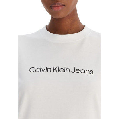 Calvin Klein Jeans White Cotton T-Shirt