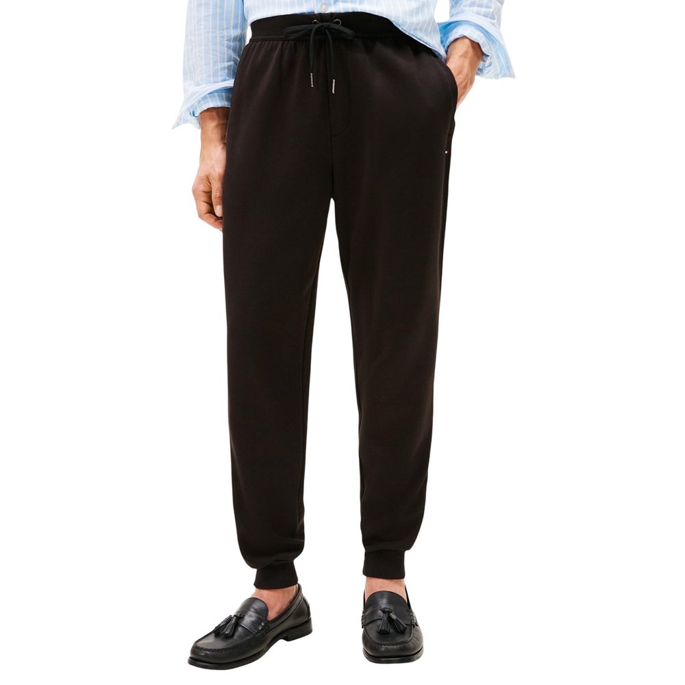 Tommy Hilfiger Black Cotton Joggers (Workout Pants)