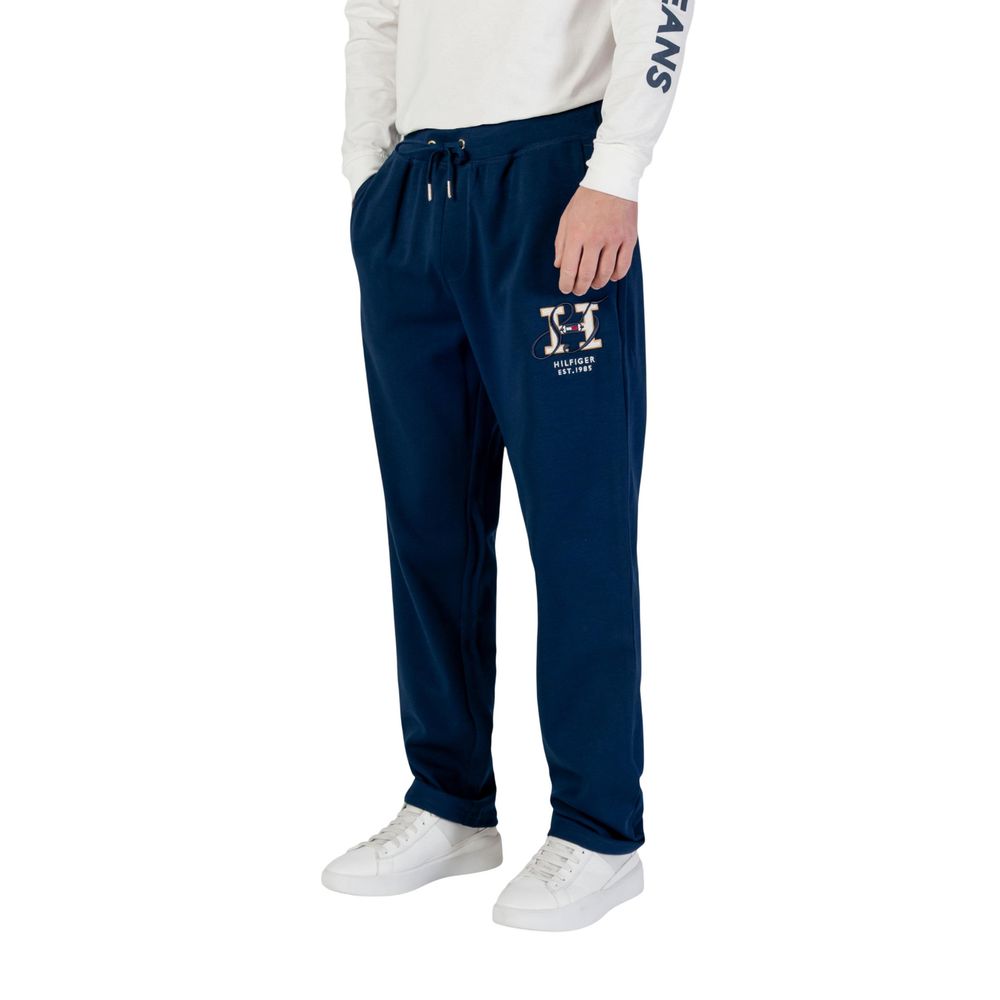 Tommy Hilfiger Blue Recycled Cotton Joggers (Workout Pants)