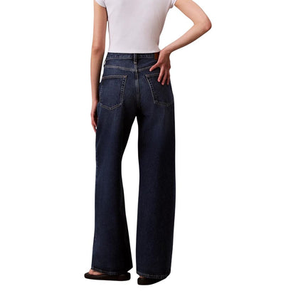 Calvin Klein Jeans Blue Recycled Cotton Bootcut Jeans