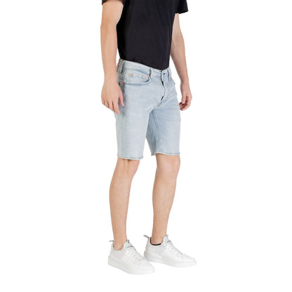Levi's Light Blue Cotton Bermuda Shorts