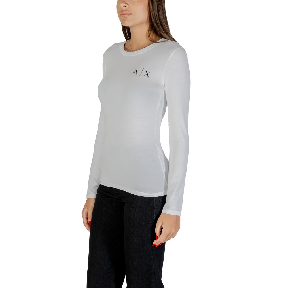 Armani Exchange White Cotton T-Shirt