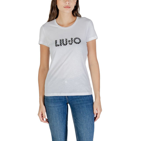 Liu Jo White Cotton T-Shirt