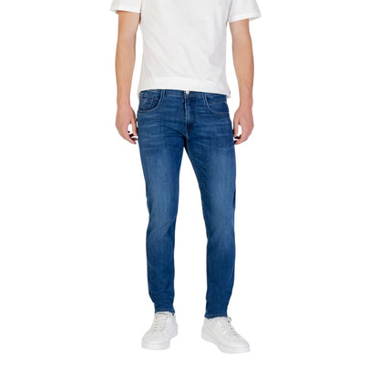 Replay Blue Cotton Skinny Jeans