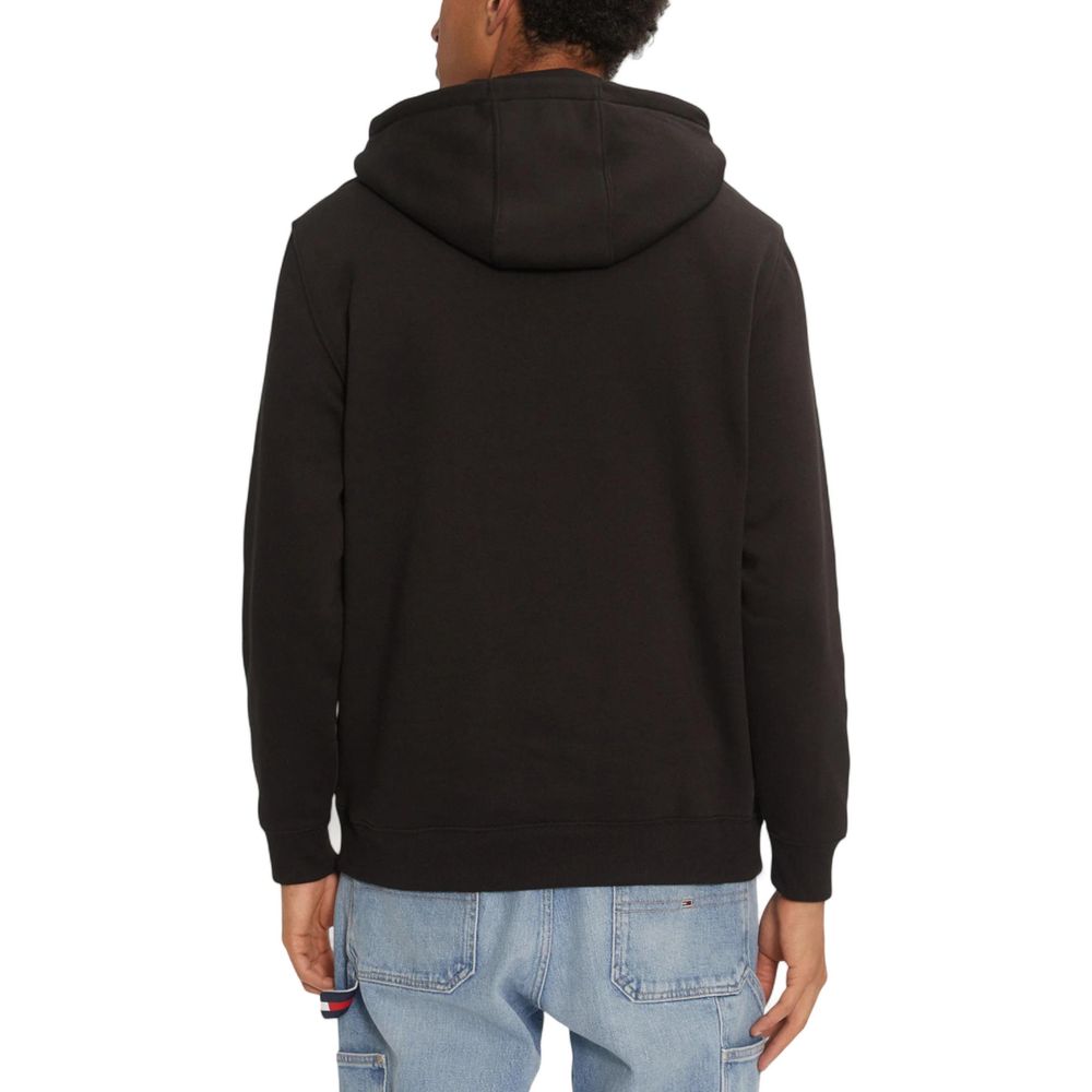 Tommy Hilfiger Jeans Black Cotton Hoodie