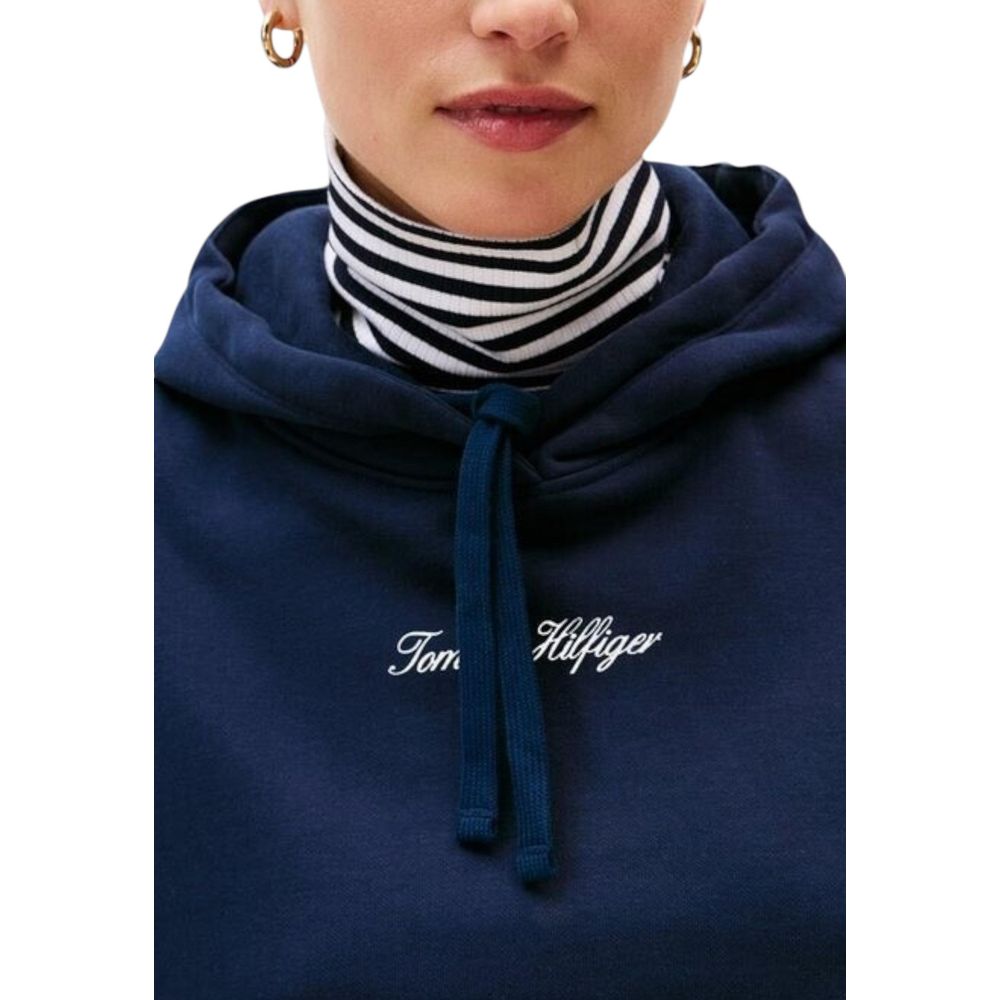 Tommy Hilfiger Blue Recycled Cotton Hoodie