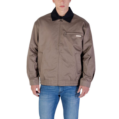 Calvin Klein Jeans Brown Cotton Bomber