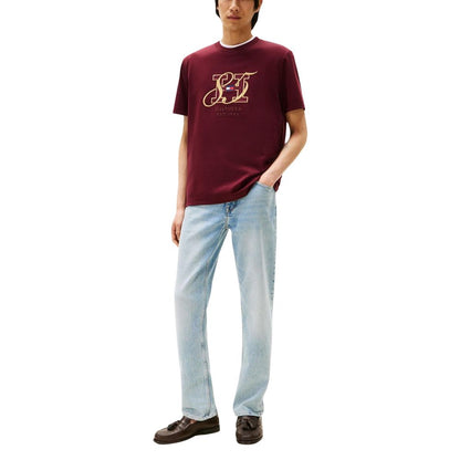 Tommy Hilfiger Bordeaux Cotton T-Shirt