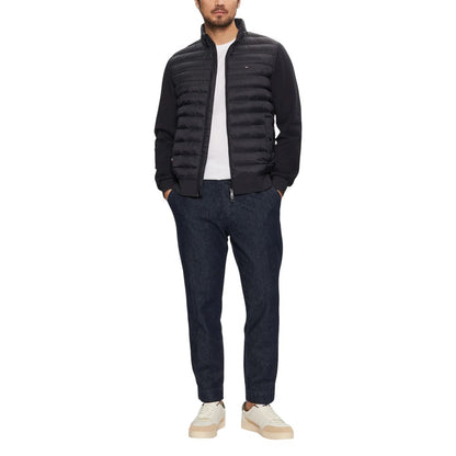 Tommy Hilfiger Blue Recycled Cotton Jackets And Coat