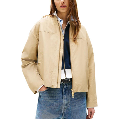 Tommy Hilfiger Beige Cotton Bomber