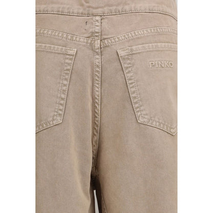 PINKO Beige Cotton Jeans Denim