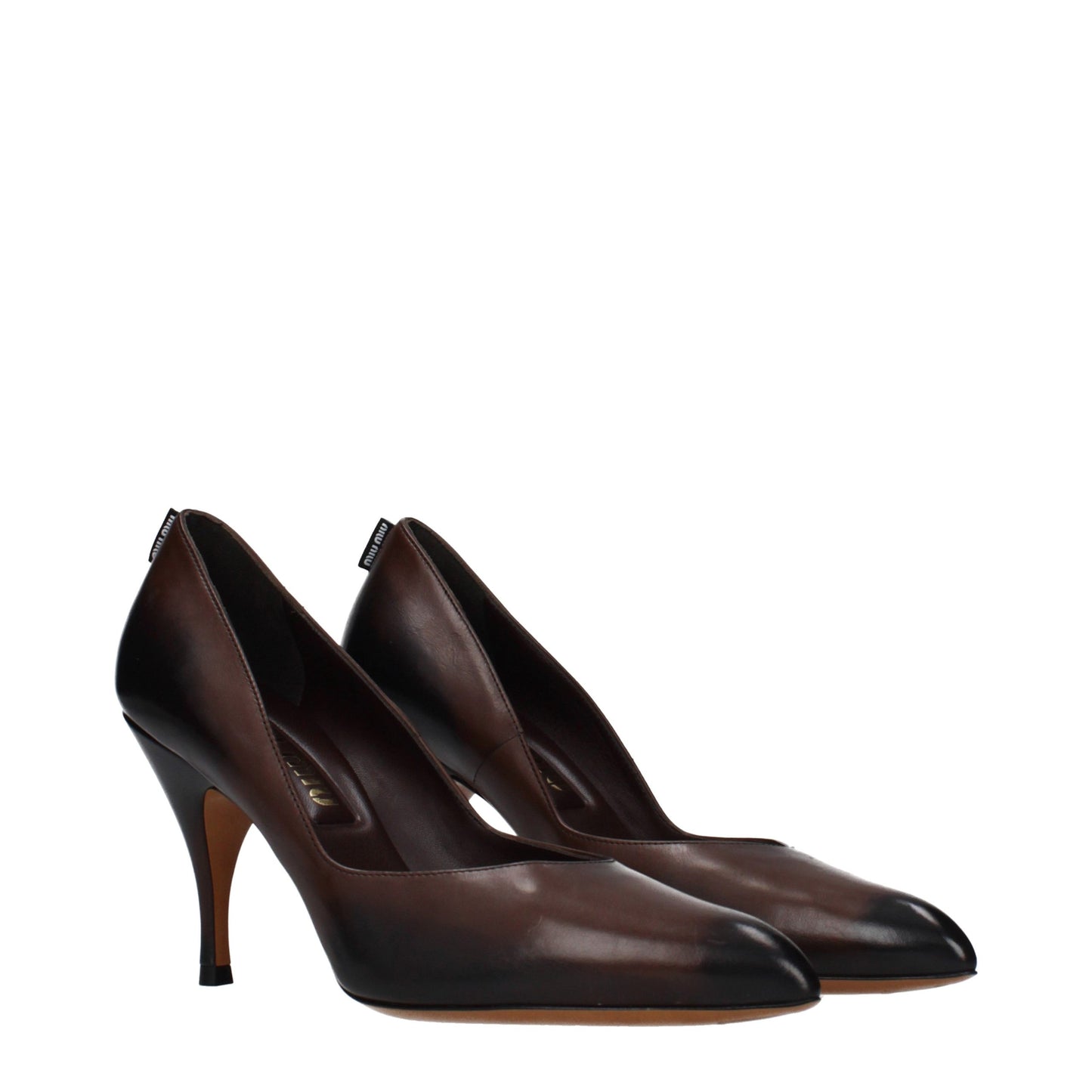 Miu Miu Brown Leather Pumps