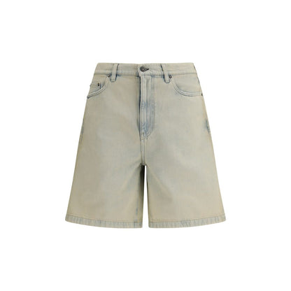 Golden Goose Blue Cotton Bermuda Shorts