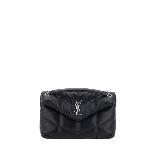Saint Laurent Black Lamb Ovis Aries Aries Shoulder Bag