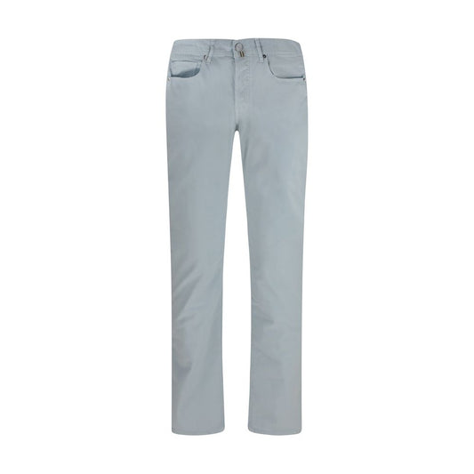 Jacob Cohen Blue Cotton Pants