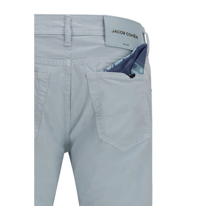 Jacob Cohen Blue Cotton Pants