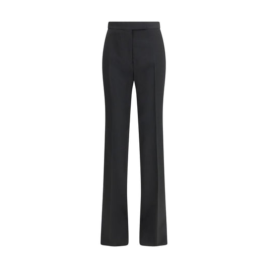 Tom Ford Black Fleece Wool Dress Pants