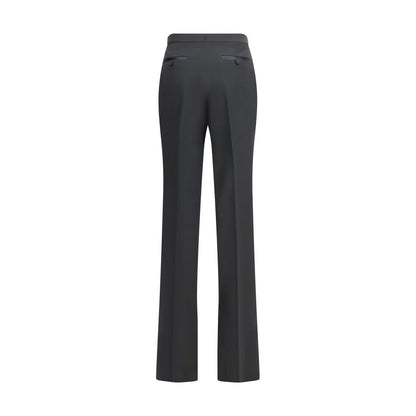 Tom Ford Black Fleece Wool Dress Pants