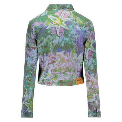 Desigual Blu Cotton Woman Jacket