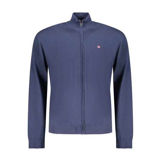 Napapijri Blue Cotton Men Cardigan