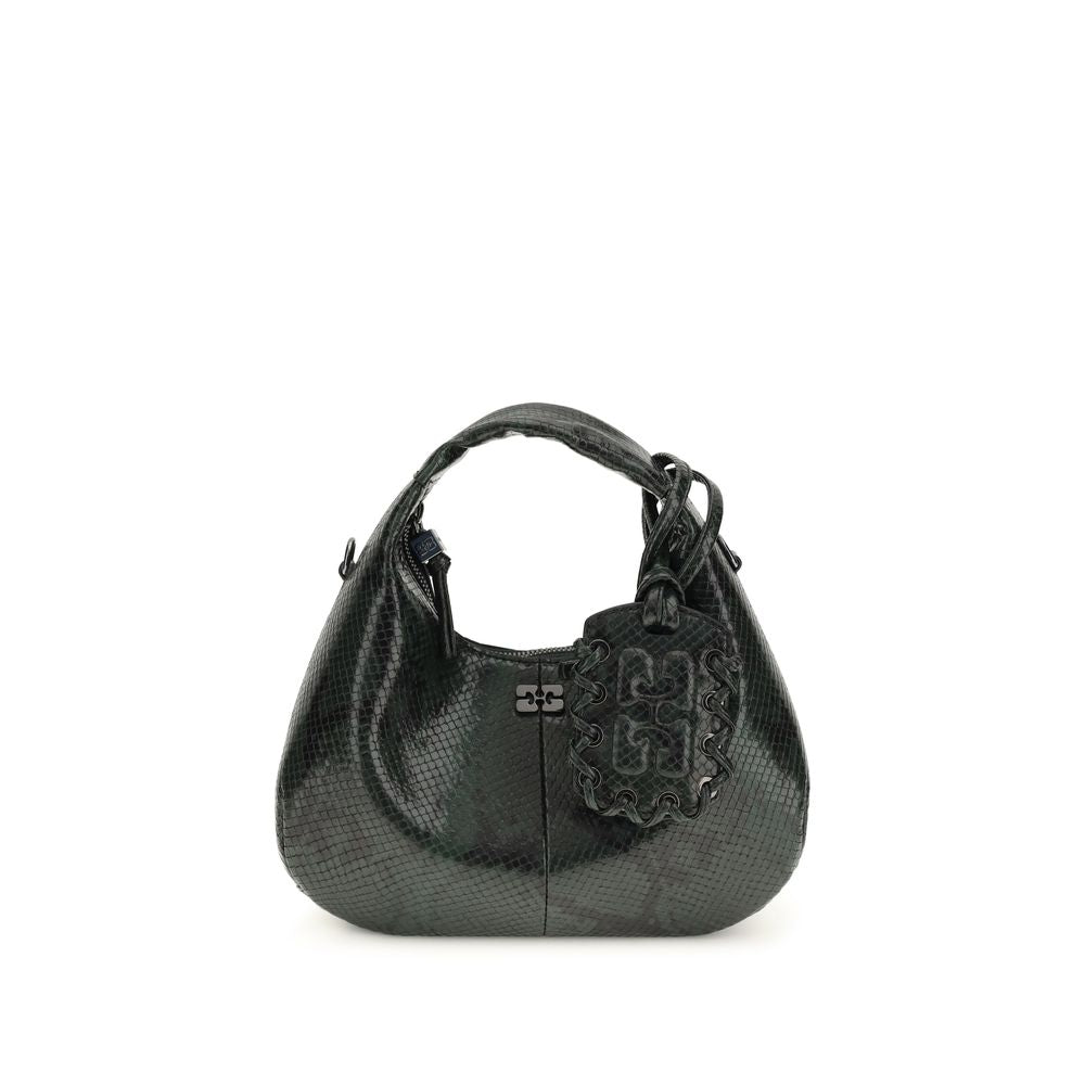 Ganni Black Recycled Polyester Shoulder Bag
